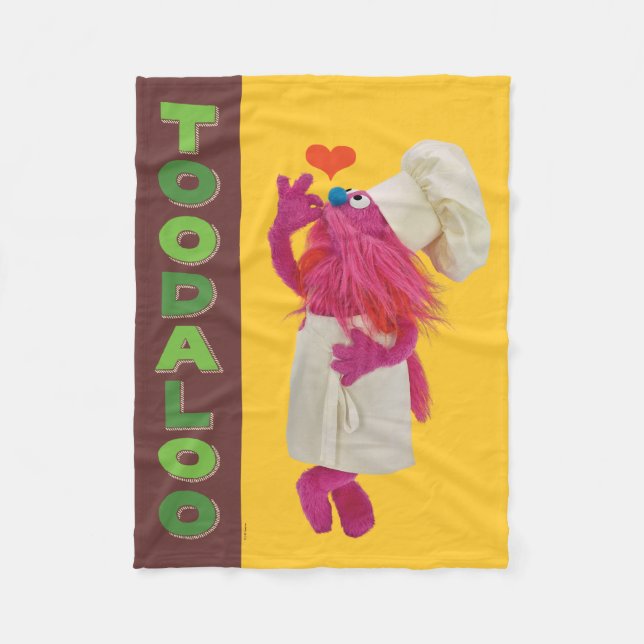 Manta Polar Camión de foodie de Cookie Monster | Toodaloo (Anverso)