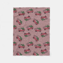 Camión Rojo Vintage de Feliz Navidad