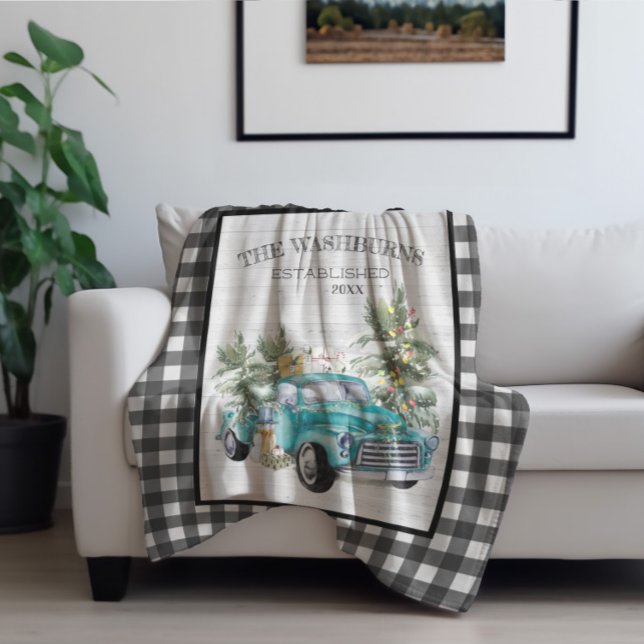 Manta Polar Camión rústico de granjas azules | Conjunto de nom (Subido por el creador)