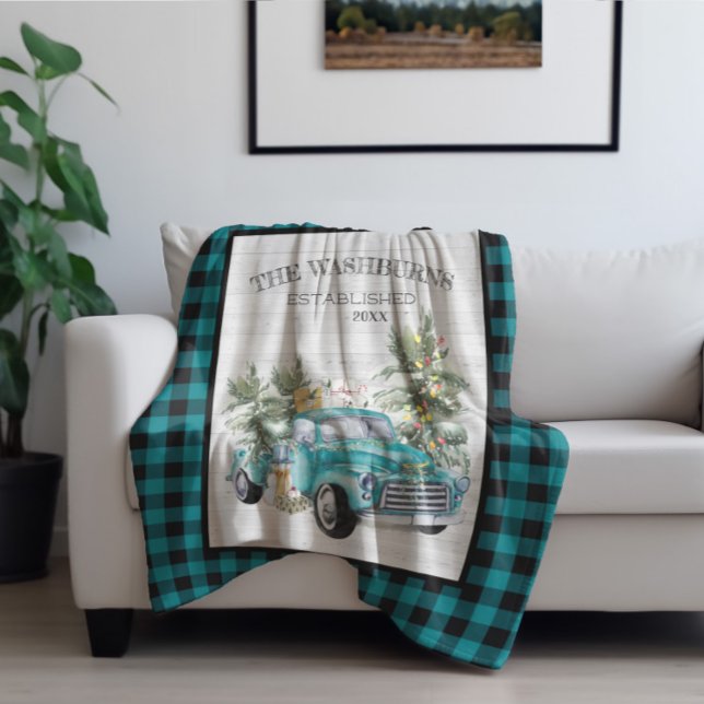 Manta Polar Camión rústico de granjas azules | Conjunto de nom (Subido por el creador)