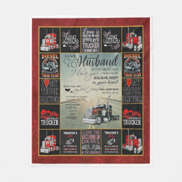 Manta Polar Camionero Personalizado A Mi Esposo