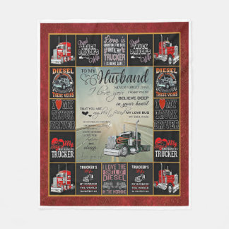 Manta Polar Camionero Personalizado A Mi Esposo