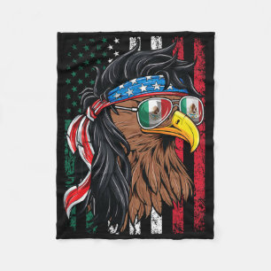 Manta Polar Camisa Americana Mexicana Bandera Estadounidense 4