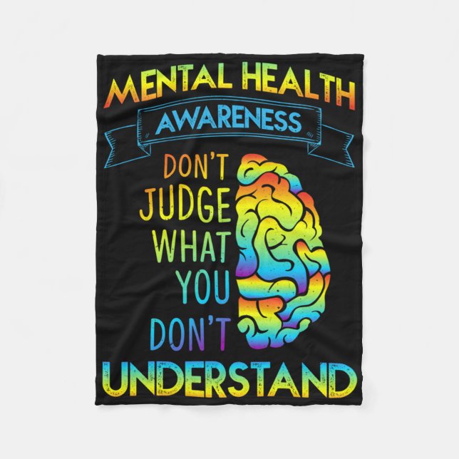 Manta Polar Camisa de Concienciación sobre Salud Mental Termin (Anverso)