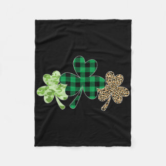 Manta Polar Camisa de Plaid Shamrock Leopardo Camuflaje Divert