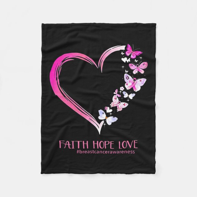 Manta Polar Camisa de sensibilización sobre el cáncer1 (Anverso)