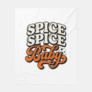 Manta Polar Camisa de tipografía retro vintage Baby Spice Spic