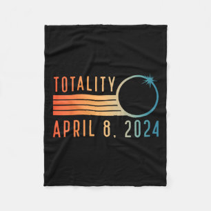Manta Polar Camisa Eclipse Solar Abril 8 2024 Totalidad Solar