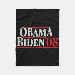Manta Polar Camisa Obama 08 - Campaña retro Obama Biden