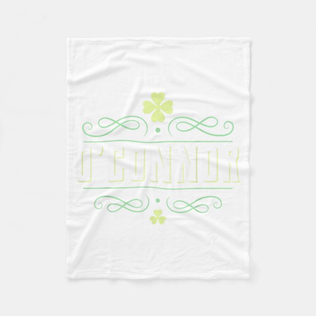 Manta Polar Camisa OConnor - Apellido Irlandés (Anverso)