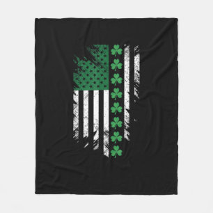 Manta Polar Camisas de bandera irlandesa norteamericana St. Pa
