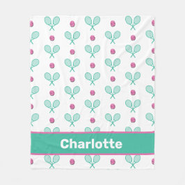 Manta Polar Camisas de tenis cruzadas verdes con nombre person