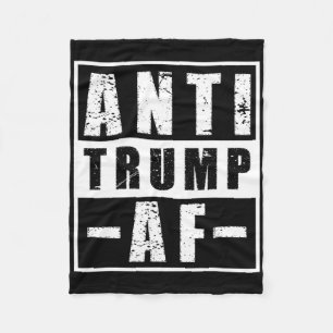 Manta Polar Camiseta Anti Trump Af Valiente Humor Político Lib