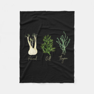 Manta Polar Camiseta Anti Trump Subtle Herb Fennel Dill Thyme 