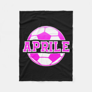 Manta Polar Camiseta Aprile Name Girls Soccer Play Football Sp