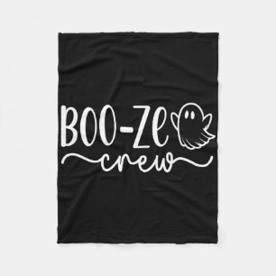Manta Polar Camiseta Boo-ze Crew Halloween Ghost Vacation Crui