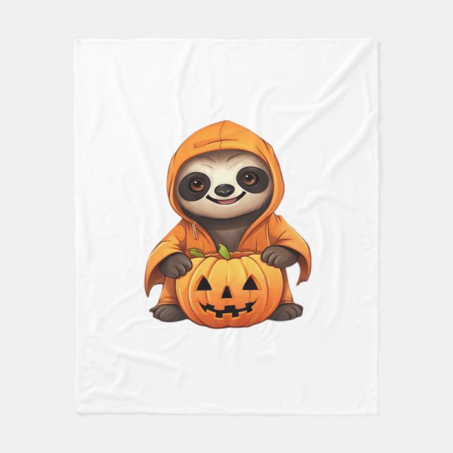 Manta Polar Camiseta Clásica de Halloween (Anverso)
