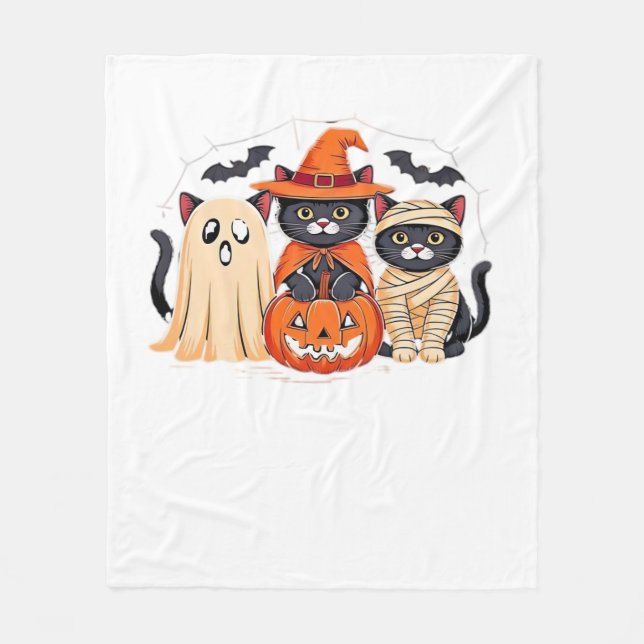 Manta Polar Camiseta Clásica T-Shirt de Halloween Cute Ghost P (Anverso)
