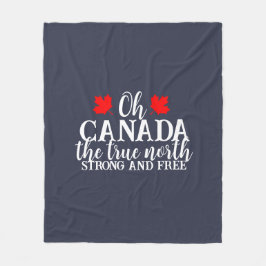 Manta Polar Camiseta coincidente con la familia Canada Day