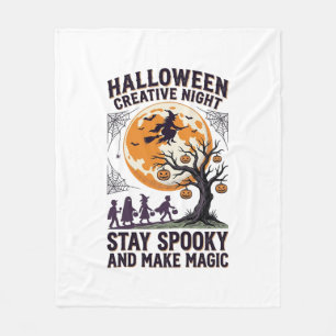 Manta Polar Camiseta Creativa de Halloween Arte de Luna Espelu