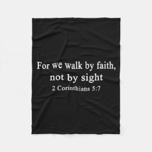 Manta Polar Camiseta Cristiana Caminar Por Fe Y No Por Vista P
