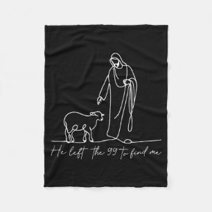 Manta Polar Camiseta Cristiana Él Dejó Los 99 Para Encontrarme