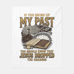 Manta Polar Camiseta Cristiano Mi Pasado Jesús Retiró Los Carg