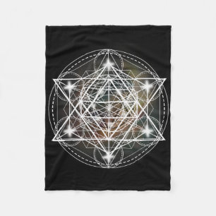 Manta Polar Camiseta Cubo de Metatrón Geometría Sagrada - Yo E