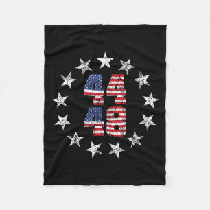 Manta Polar camiseta de 13 estrellas Betsy Ross 44-48 Obama pr
