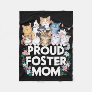 Manta Polar Camiseta de adopción de gato de apoyo para mujeres