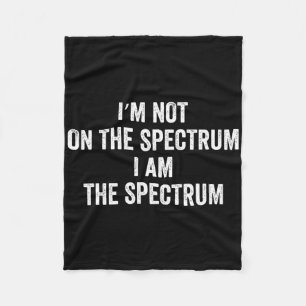 Manta Polar Camiseta de autismo Graciosa No estoy en el espect