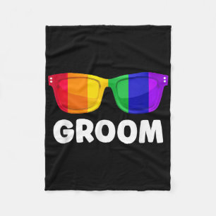Manta Polar Camiseta de boda para soltero gay lésbico LGBT 