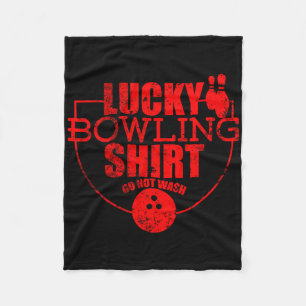 Manta Polar Camiseta de bolos Lucky No lavar Cita divertida pa