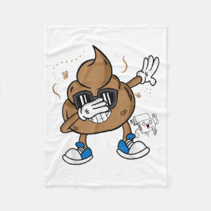 Manta Polar Camiseta de Caca Danzarina Linda - Emoticono Diver