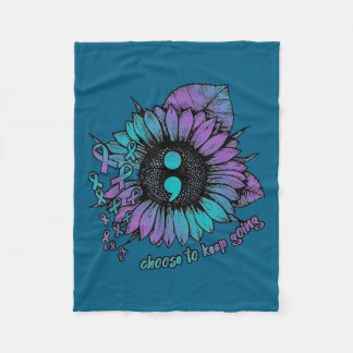 Manta Polar Camiseta de Conciencia de Prevención del Suicidio