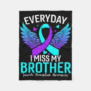 Manta Polar Camiseta de Conciencia del Suicidio Prevención del