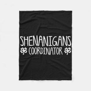 Manta Polar Camiseta de Coordinador de Travesuras Hombres Muje