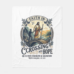 Manta Polar Camiseta de coraje para empezar de nuevo Jesús Inm
