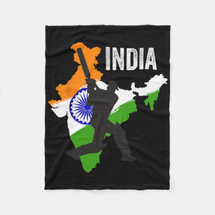 Manta Polar Camiseta de críquet de la India Amante del equipo