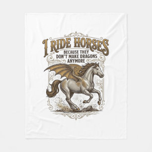 Manta Polar Camiseta de diseño de jinete de fantasía de dragón