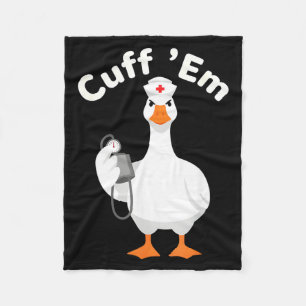 Manta Polar Camiseta de enfermera Cuff Em Rn Humor de la vida