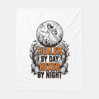 Manta Polar Camiseta de enfermera de Halloween Grabado vintage