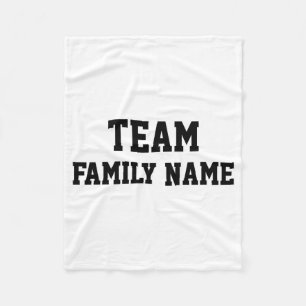 Manta Polar Camiseta de estilo béisbol personalizada para fami