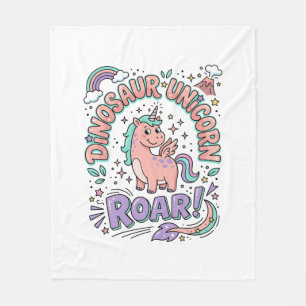 Manta Polar Camiseta de estilo retro con rugido de dinosaurio