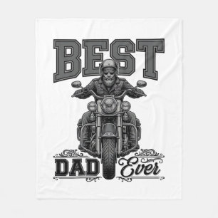 Manta Polar Camiseta de grabado vintage de motociclista el mej