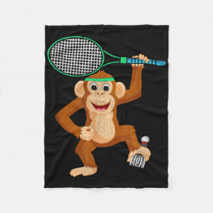 Manta Polar Camiseta de humor deportivo de animal chimpancé de
