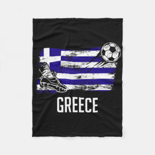 Manta Polar Camiseta de la bandera de Grecia Equipo de fútbol