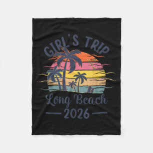 Manta Polar Camiseta de niña viaje a Long Beach Ca Vintage