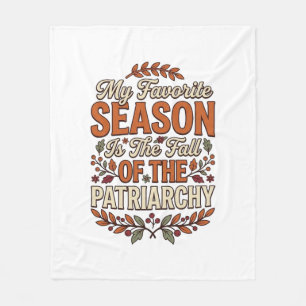 Manta Polar Camiseta de otoño feminista vintage Caída Patriarc
