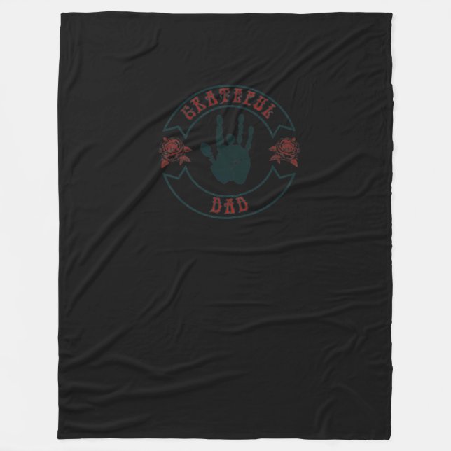 Manta Polar Camiseta de papá de agradecimiento para hombres (Anverso)